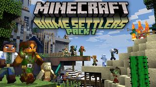 Thumbnail of the Minecraft Bedrock Marketplace product Biome Settlers Skin Pack 1 created by Minecraft.