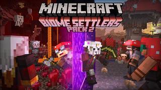 Thumbnail of the Minecraft Bedrock Marketplace product Biome Settlers Skin Pack 2 created by Minecraft.