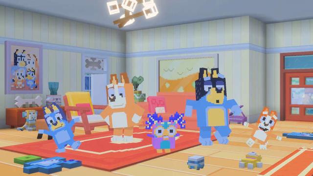 Screenshot of the Minecraft Bedrock Marketplace product Bluey's House created by Jigarbov Productions.