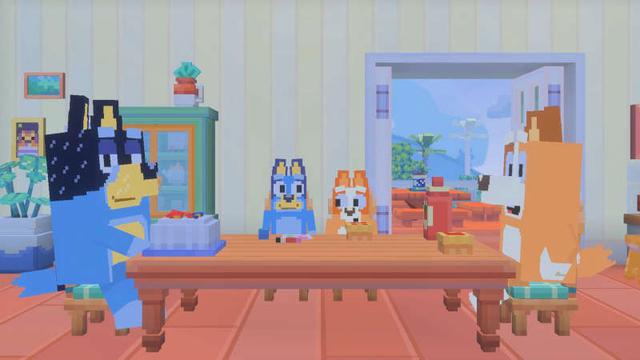 Screenshot of the Minecraft Bedrock Marketplace product Bluey's House created by Jigarbov Productions.