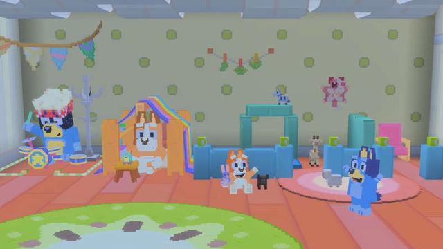 Screenshot of the Minecraft Bedrock Marketplace product Bluey's House created by Jigarbov Productions.