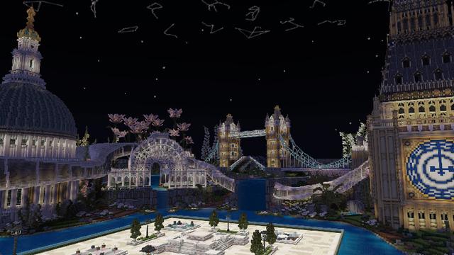 Screenshot of the Minecraft Bedrock Marketplace product Burberry: Freedom to Go Beyond created by Minecraft.