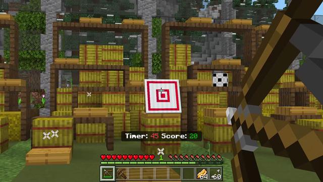 Screenshot of the Minecraft Bedrock Marketplace product Camp Enderwood created by Minecraft.