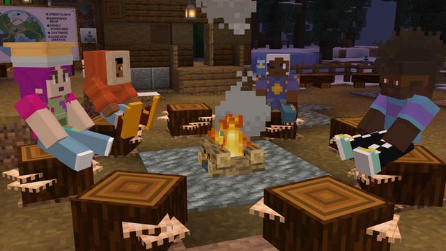 Screenshot of the Minecraft Bedrock Marketplace product Camp Enderwood created by Minecraft.