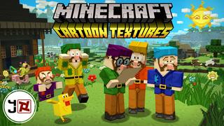 Thumbnail of the Minecraft Bedrock Marketplace product Cartoon Texture Pack created by Minecraft.