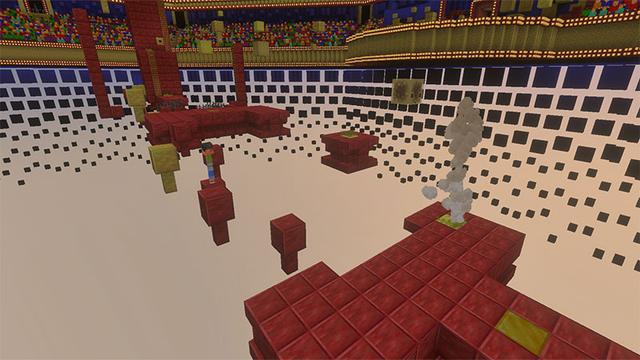 Screenshot of the Minecraft Bedrock Marketplace product Chaos Cube Game Show created by Minecraft.