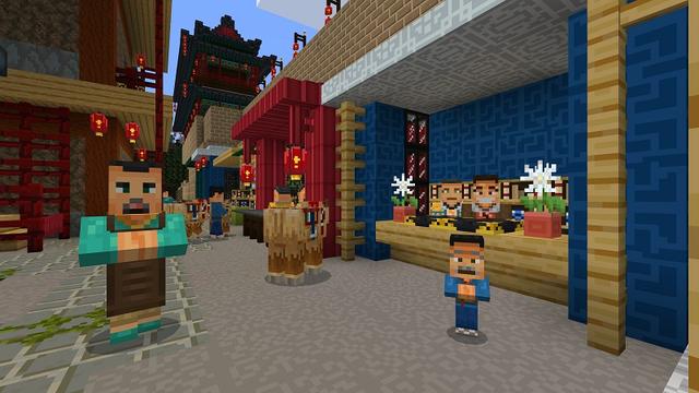 Screenshot of the Minecraft Bedrock Marketplace product Chinese Mythology Mash-up created by Minecraft.