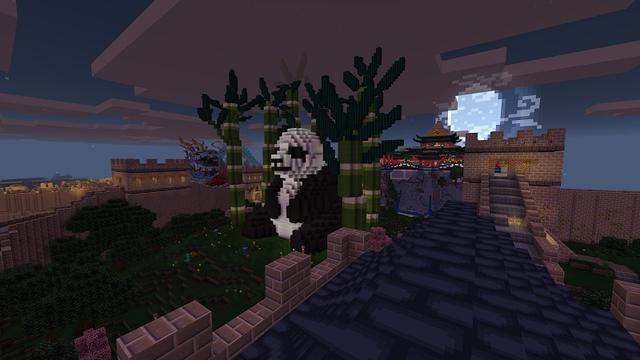 Screenshot of the Minecraft Bedrock Marketplace product Chinese Mythology Mash-up created by Minecraft.