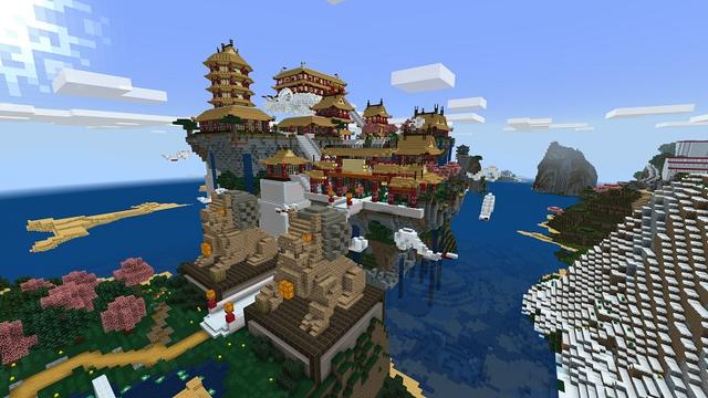 Screenshot of the Minecraft Bedrock Marketplace product Chinese Mythology Mash-up created by Minecraft.
