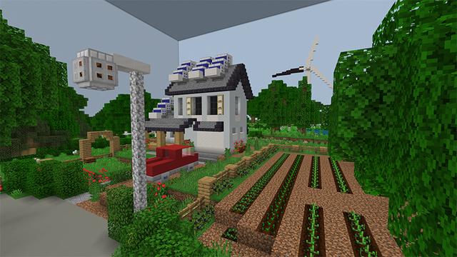 Screenshot of the Minecraft Bedrock Marketplace product Climate Futures created by Minecraft.