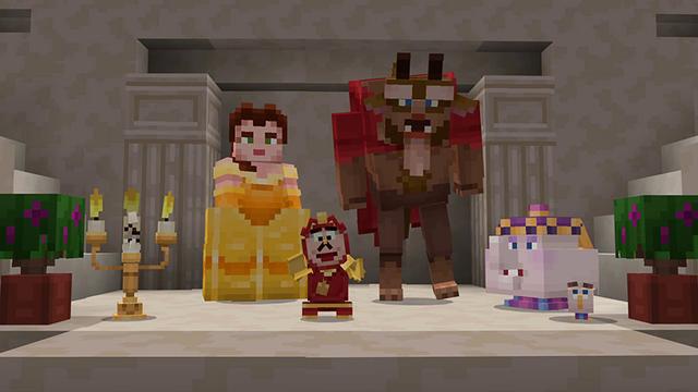 Screenshot of the Minecraft Bedrock Marketplace product Disney Worlds of Adventure created by Minecraft.