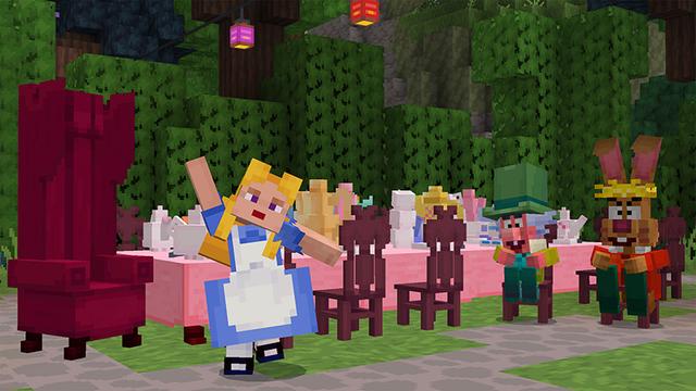 Screenshot of the Minecraft Bedrock Marketplace product Disney Worlds of Adventure created by Minecraft.