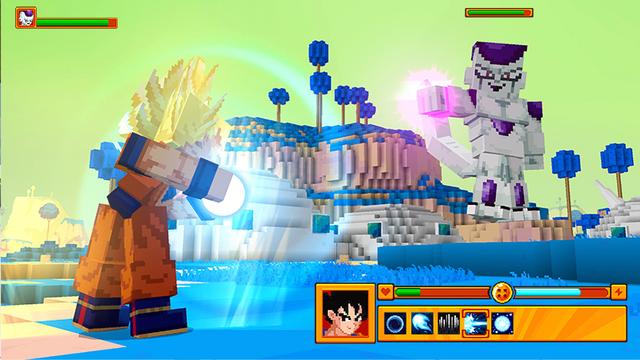 Screenshot of the Minecraft Bedrock Marketplace product Dragon Ball Z created by Cyclone.