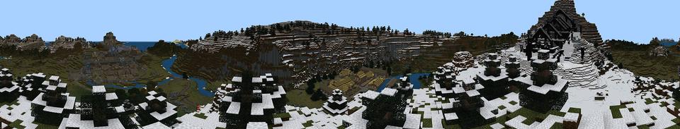 Panorama of the Minecraft Bedrock Marketplace product Dragonborn Mash-up created by Minecraft.