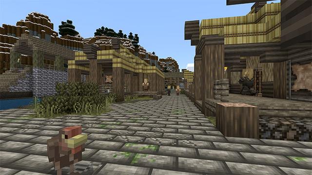 Screenshot of the Minecraft Bedrock Marketplace product Dragonborn Mash-up created by Minecraft.