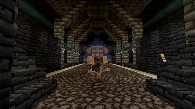 Screenshot of the Minecraft Bedrock Marketplace product Dragonborn Mash-up created by Minecraft.