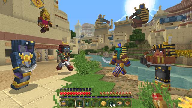 Screenshot of the Minecraft Bedrock Marketplace product Egyptian Mythology Mash-up created by Minecraft.