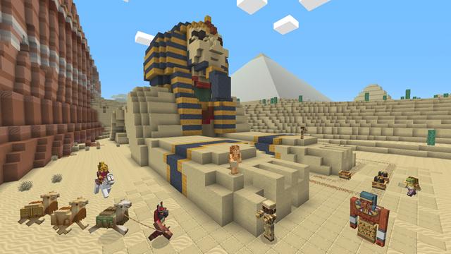 Screenshot of the Minecraft Bedrock Marketplace product Egyptian Mythology Mash-up created by Minecraft.