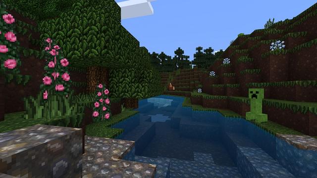 Screenshot of the Minecraft Bedrock Marketplace product Paquete de texturas de fantasía created by Minecraft.