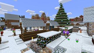 Screenshot of the Minecraft Bedrock Marketplace product Festive Mash-up created by Minecraft.