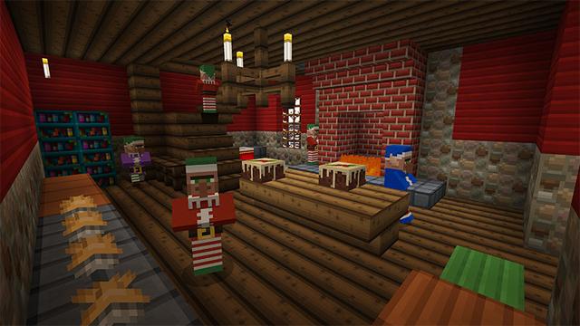 Screenshot of the Minecraft Bedrock Marketplace product Festive Mash-up created by Minecraft.