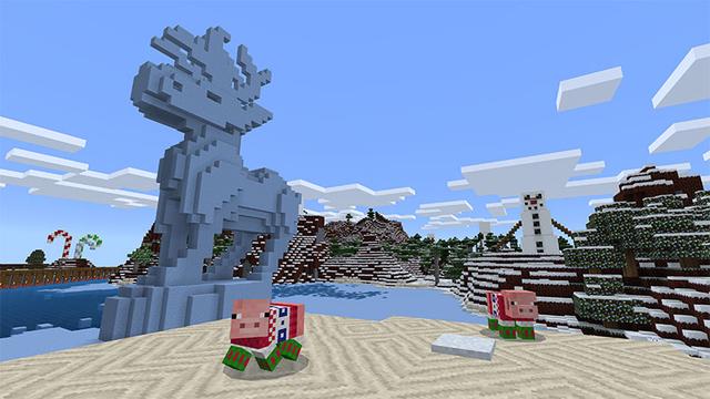 Screenshot of the Minecraft Bedrock Marketplace product Festive Mash-up created by Minecraft.