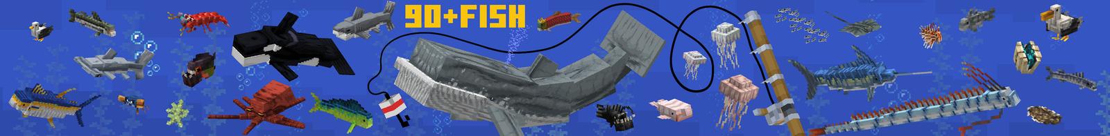 Panorama of the Minecraft Bedrock Marketplace product Friendly Fishing Add-On created by Minecraft.