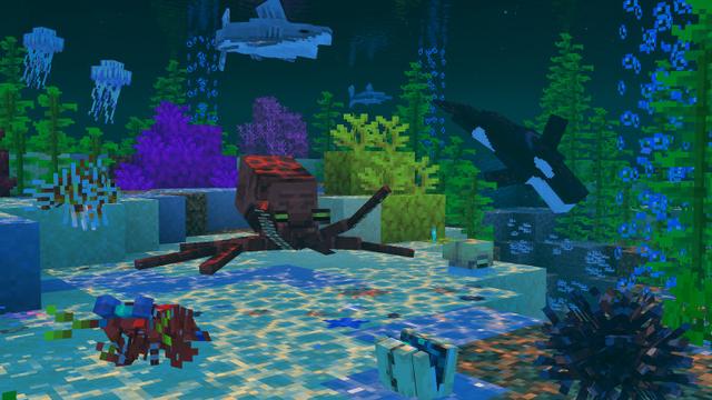 Screenshot of the Minecraft Bedrock Marketplace product Friendly Fishing Add-On created by Minecraft.