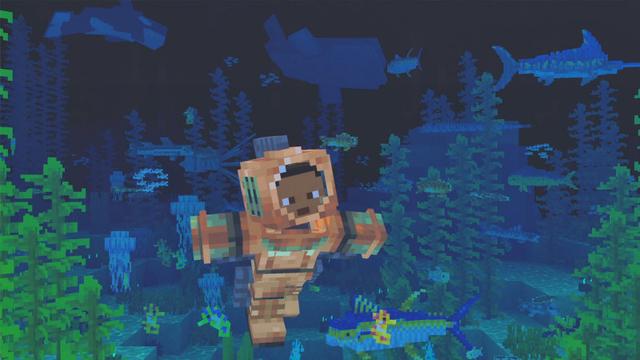 Screenshot of the Minecraft Bedrock Marketplace product Friendly Fishing Add-On created by Minecraft.