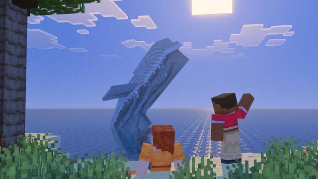 Screenshot of the Minecraft Bedrock Marketplace product Friendly Fishing Add-On created by Minecraft.