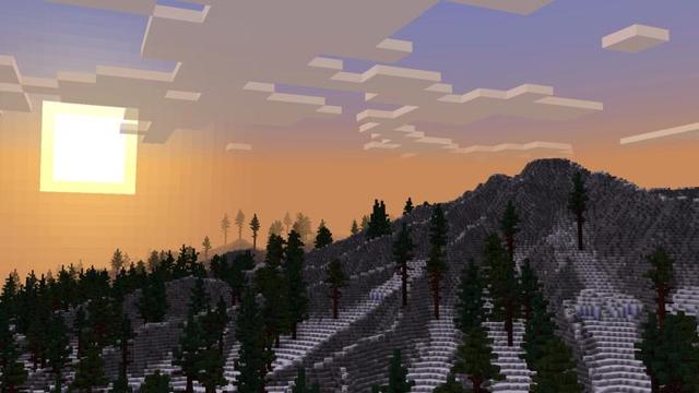 Screenshot of the Minecraft Bedrock Marketplace product Frozen Lands created by Minecraft.