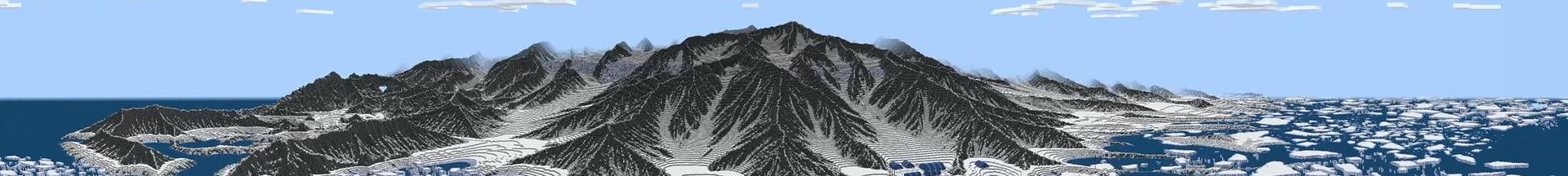 Panorama of the Minecraft Bedrock Marketplace product Frozen Ocean created by Minecraft.
