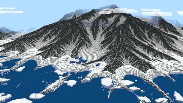 Screenshot of the Minecraft Bedrock Marketplace product Frozen Ocean created by Minecraft.