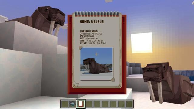 Screenshot of the Minecraft Bedrock Marketplace product Frozen Ocean created by Minecraft.