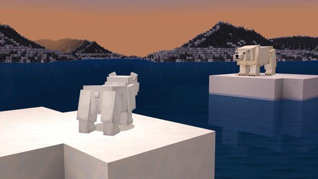 Screenshot of the Minecraft Bedrock Marketplace product Frozen Ocean created by Minecraft.