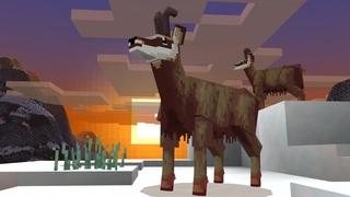 Screenshot of the Minecraft Bedrock Marketplace product Frozen Peaks created by Minecraft.