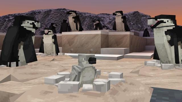 Screenshot of the Minecraft Bedrock Marketplace product Frozen Worlds created by Minecraft.