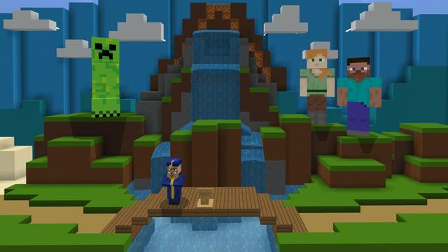 Screenshot of the Minecraft Bedrock Marketplace product Graduation Celebration created by Minecraft.