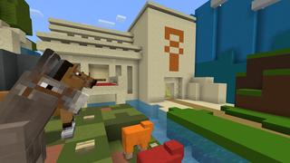 Screenshot of the Minecraft Bedrock Marketplace product Graduation Celebration created by Minecraft.