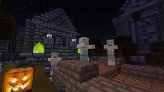 Screenshot of the Minecraft Bedrock Marketplace product Halloween Mash-up created by Minecraft.