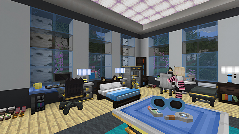 Screenshot of the Minecraft Bedrock Marketplace product Móveis da Hello Kitty e Amigos created by Razzleberries.
