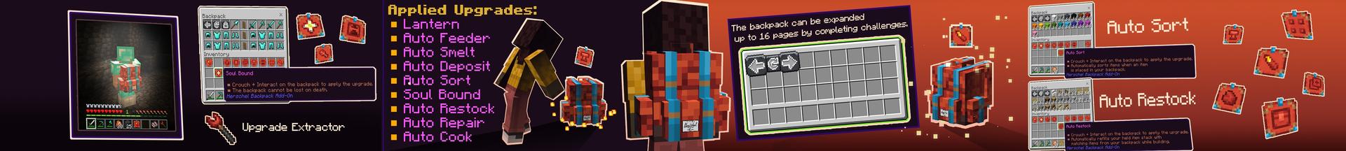 Panorama of the Minecraft Bedrock Marketplace product Herschel Backpack Trials Add-On created by Minecraft.