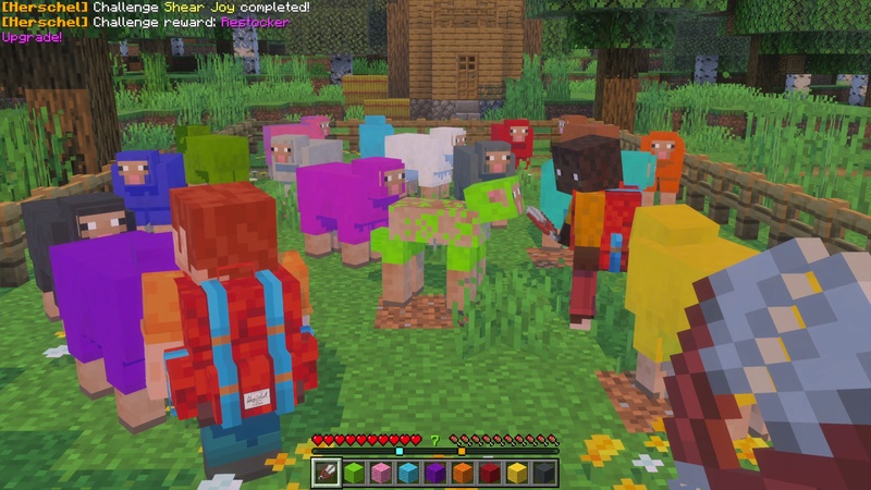 Screenshot of the Minecraft Bedrock Marketplace product Herschel Backpack Trials Add-On created by Minecraft.