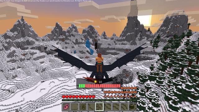 Screenshot of the Minecraft Bedrock Marketplace product How to Train Your Dragon Add-On created by Gamemode One.