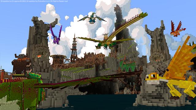 Screenshot of the Minecraft Bedrock Marketplace product How to Train Your Dragon created by Gamemode One.