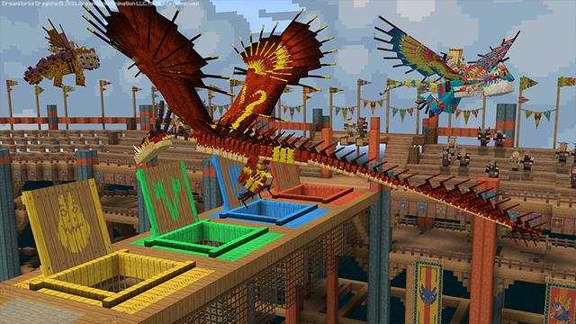 Screenshot of the Minecraft Bedrock Marketplace product How to Train Your Dragon created by Gamemode One.