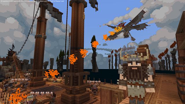 Screenshot of the Minecraft Bedrock Marketplace product How to Train Your Dragon created by Gamemode One.