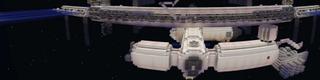 Panorama of the Minecraft Bedrock Marketplace product International Space Station created by Minecraft.