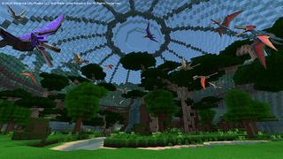 Screenshot of the Minecraft Bedrock Marketplace product Jurassic World created by Minecraft.