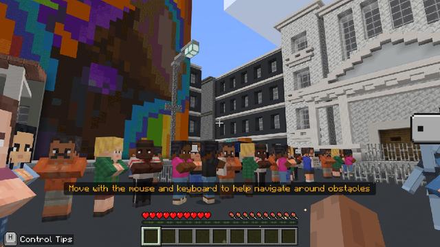 Screenshot of the Minecraft Bedrock Marketplace product Lessons in Good Trouble created by Minecraft.